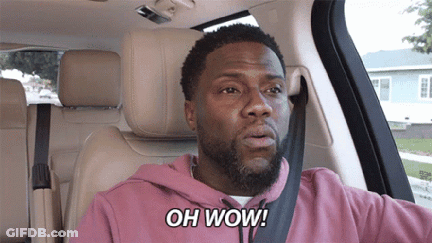 Kevin Hart Oh Wow GIF