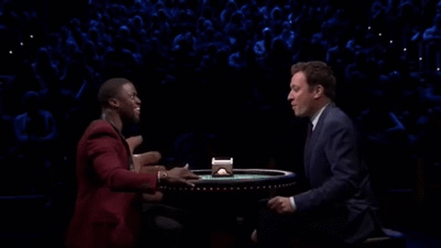 Kevin Hart Slapping Jimmy Fallon GIF