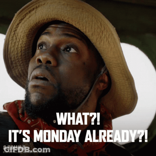 Kevin Hart Ugh What It's Monday Already GIF