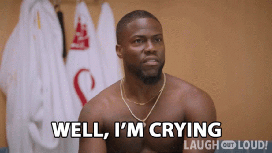 Kevin Hart Well I'm Crying Because That Hurt GIF