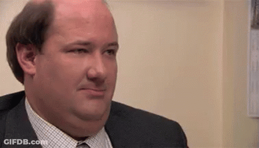 Kevin Malone The Office Smile GIF