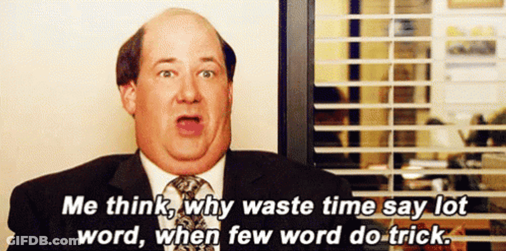 Kevin Malone The Office Word Trick GIF
