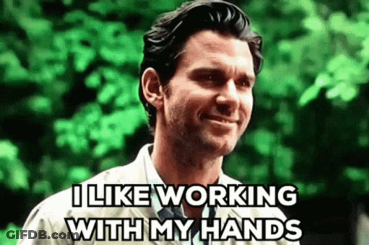 Kevin Mcgarry Working With Hands GIF