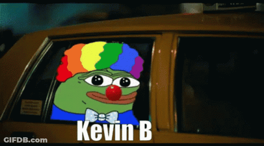 Kevin Pepe The Frog LGBT Clown GIF