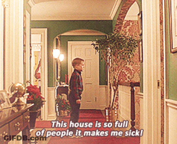 Kevin Pretending He Is Not Home Alone GIF