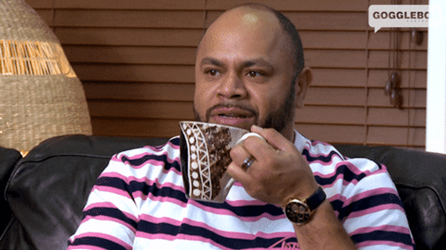 Kevin Sipping Tea GIF