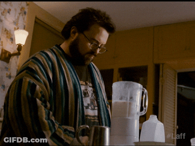 Kevin Smith Funny Splash Milkshake GIF