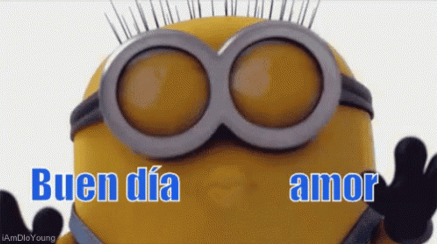 Kevin The Minion Buenos Dias Amor GIF