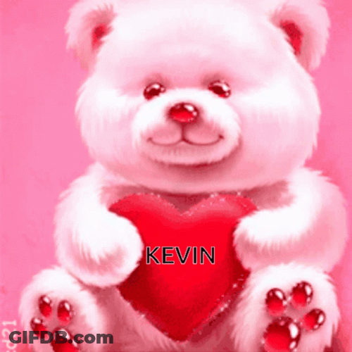 Kevin Valentines Pink Teddy Bear GIF