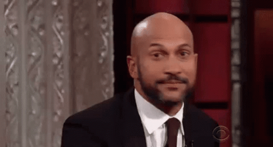 Key And Peele Michael Key Bald Poker Face GIF