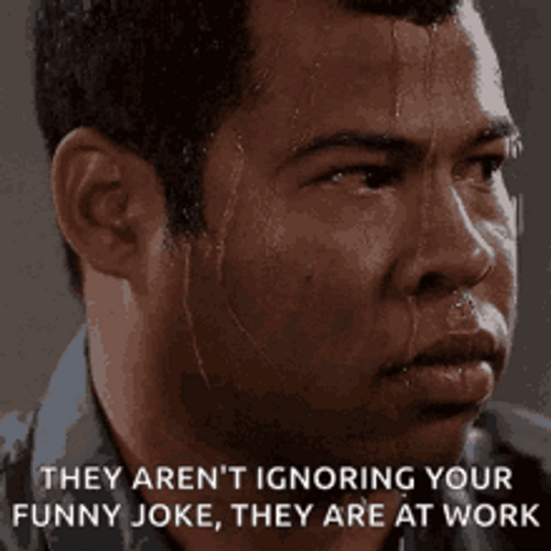 Key And Peele Sweating Not Ignoring Funny Joke GIF