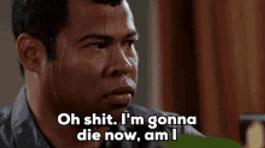 Key And Peele Sweating Oh Shit I'm Gonna Die GIF