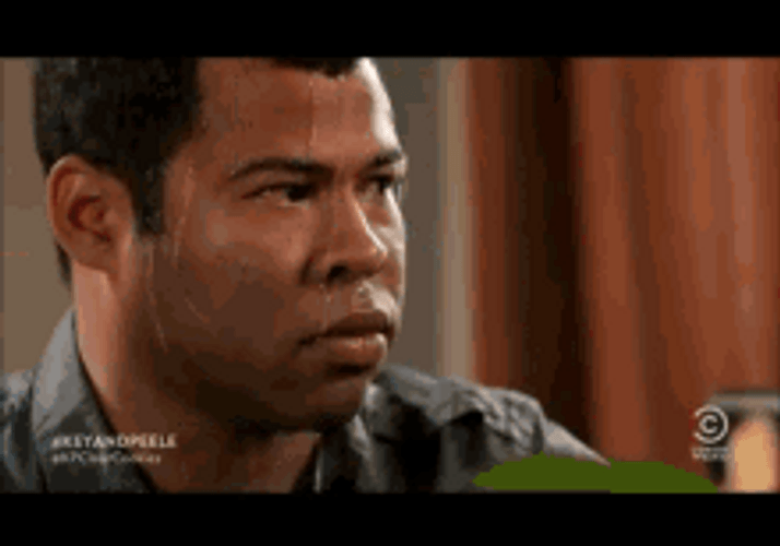 Key And Peele Sweating Stare No Response GIF