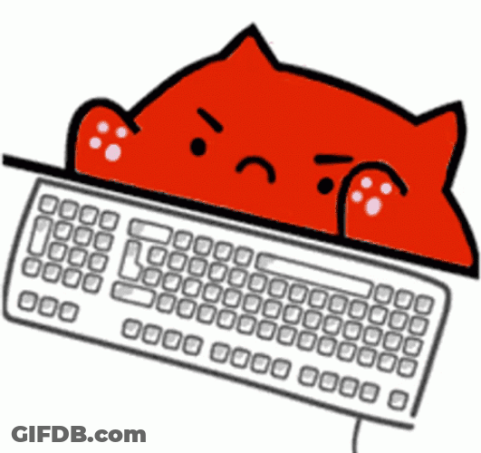 Keyboard Cat Angry Tap GIF