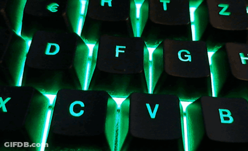 Keyboard Close Up With C V B GIF