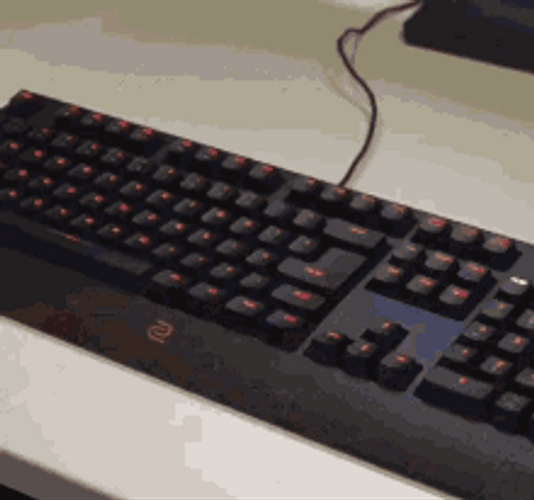 Keyboard War Computer Hero GIF