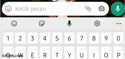 Keyboard With Ketik Pesan GIF