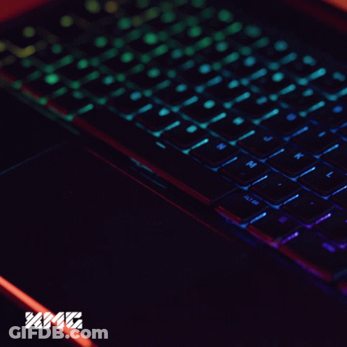 Keyboard With XMG Letters GIF
