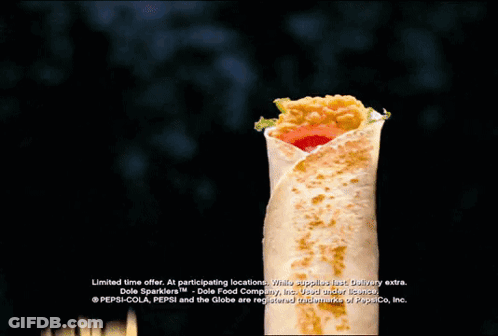 KFC Advertisement Wrap And Fries GIF