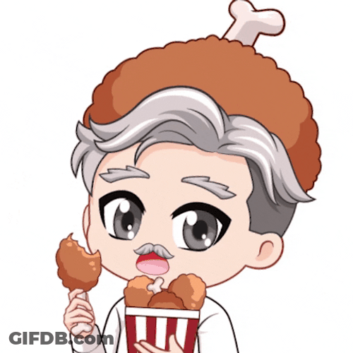 Kfc Bucket Fried Chicken Head GIF