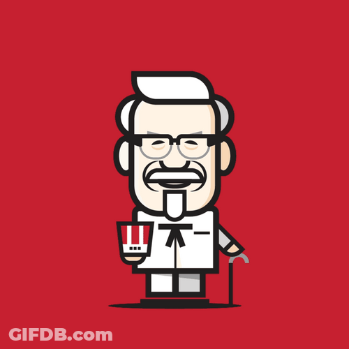 Kfc Chicken Head Ascend GIF
