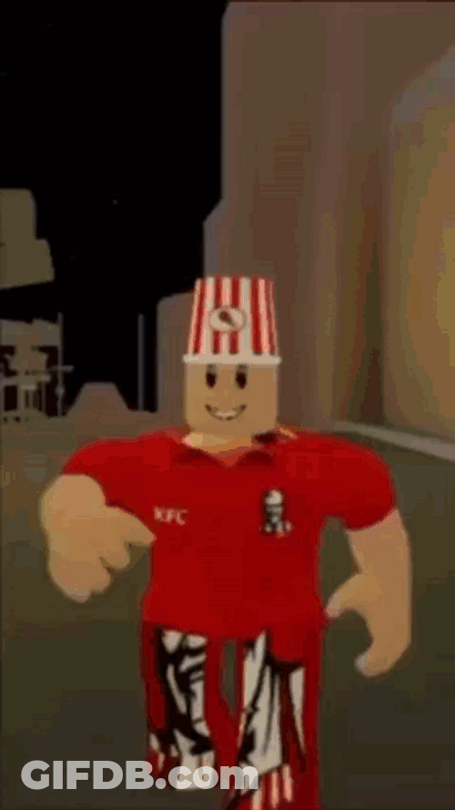 KFC Roblox Running Meme GIF