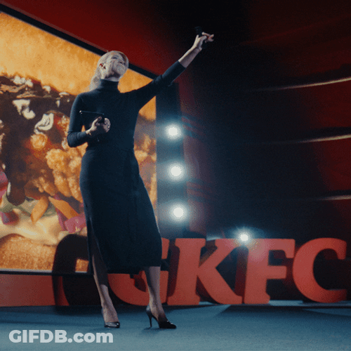 Kfc Stage Letterings GIF
