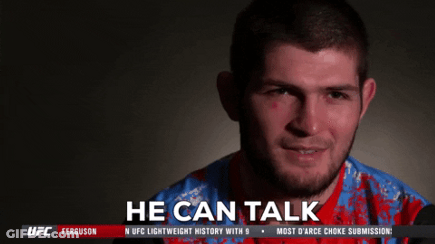Khabib Can Talk GIF
