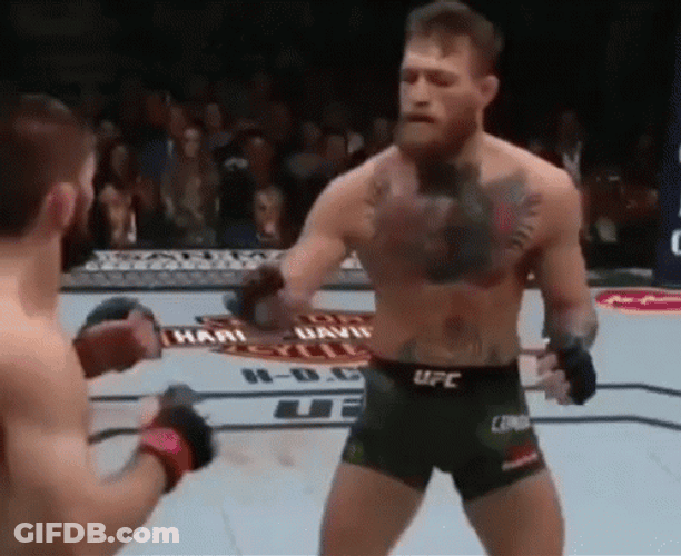 Khabib Hard Smash Punch GIF
