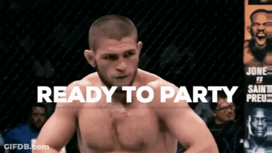 Khabib Ready To Party GIF