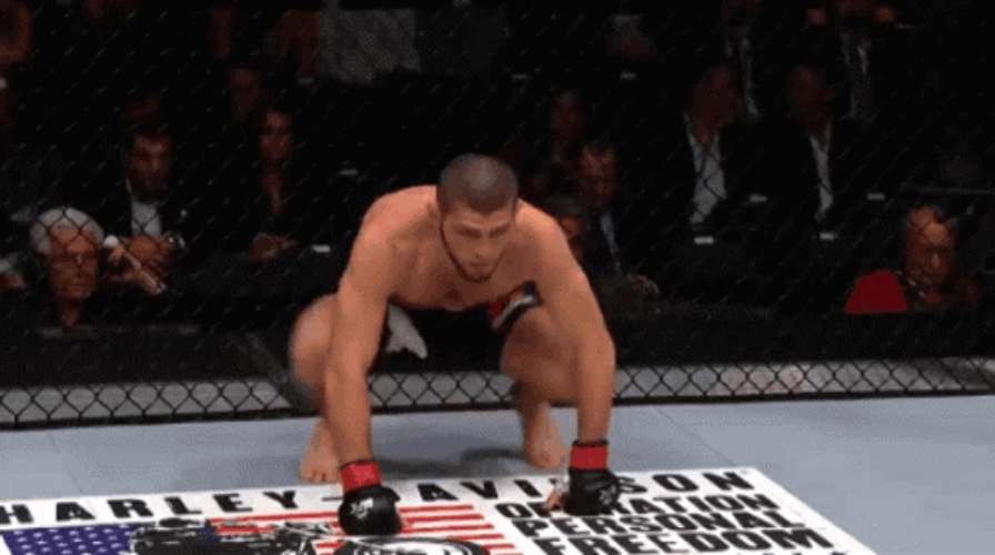 Khabib Warming Up GIF