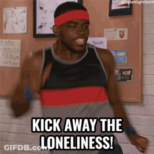 Kick Away The Loneliness Working Out GIF