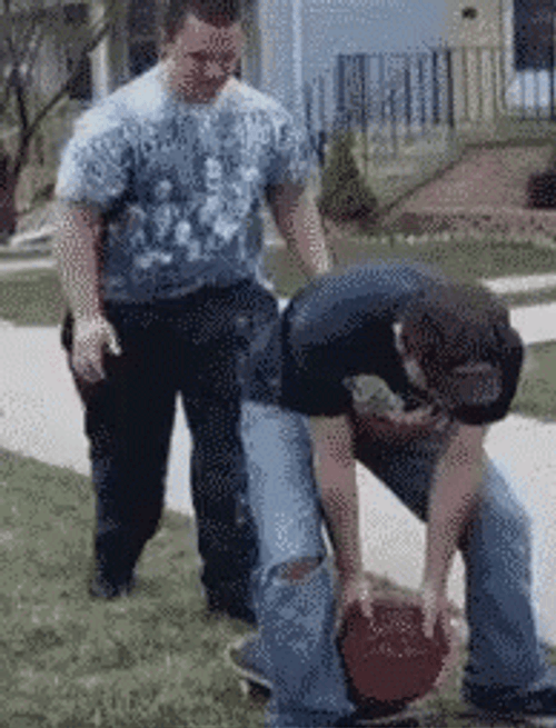 Kick In The Nuts Funny Prank GIF