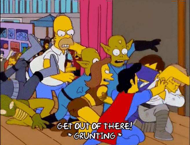 Kick Rocks Homer Simpson The Simpsons GIF