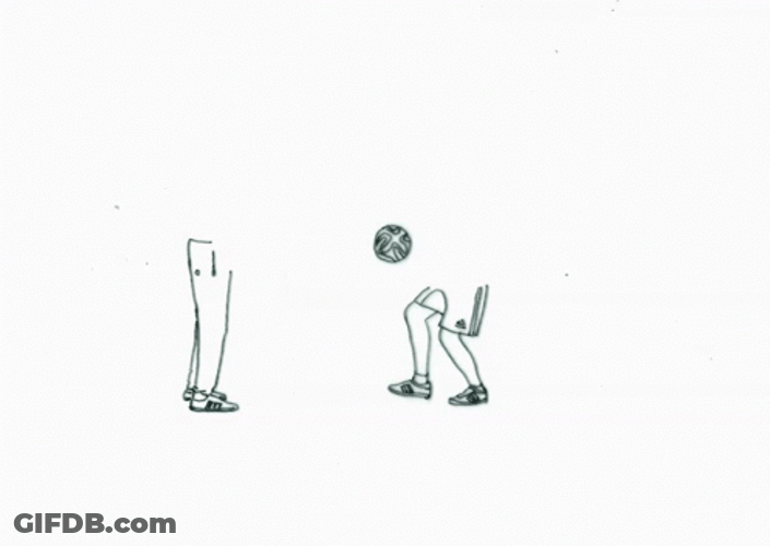 Kickball Doodle Art GIF