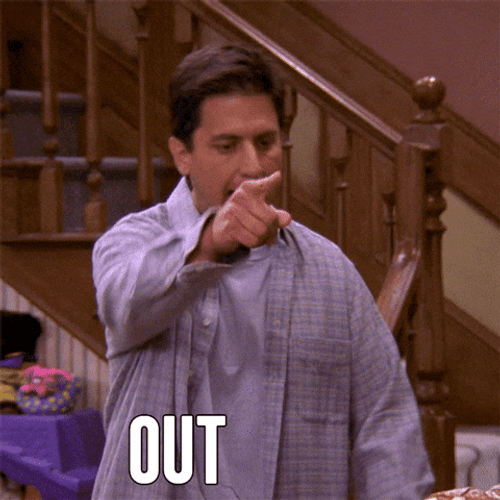Kicked Out Ray Barone Out Now GIF
