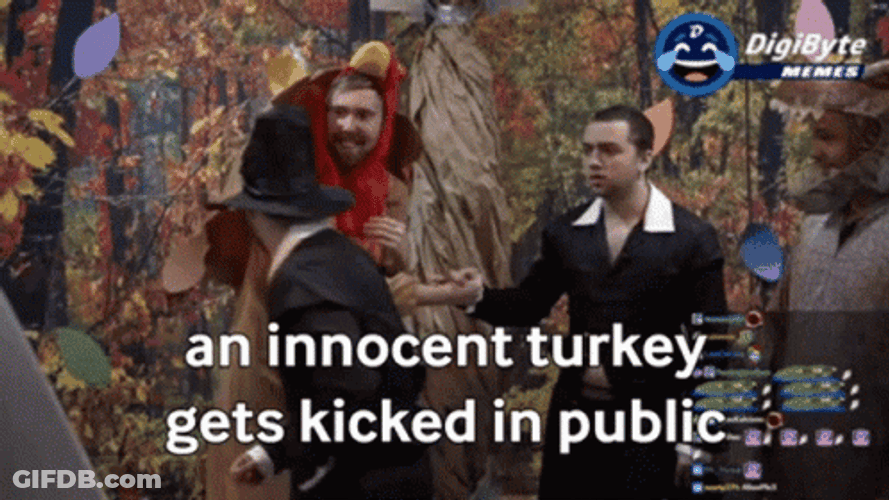 Kicked Turkey Meme GIF