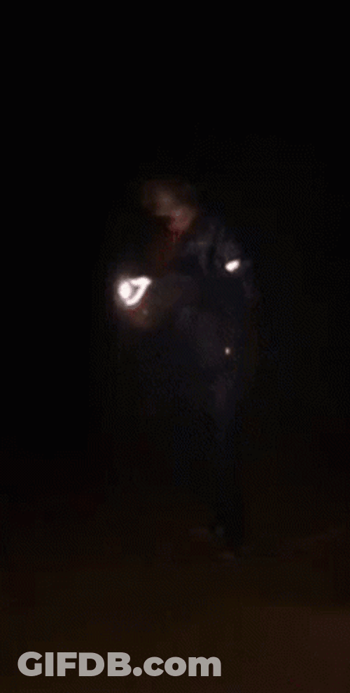 Kicking And Screaming Guy In The Dark GIF