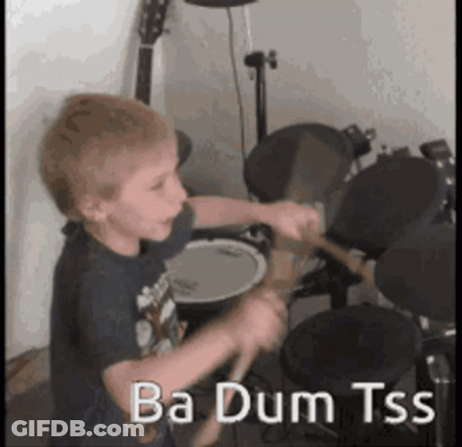 Kid Ba Dum Tss Electric Drum GIF