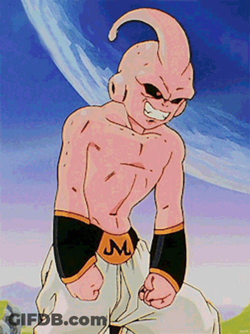 Kid Buu Grinning GIF