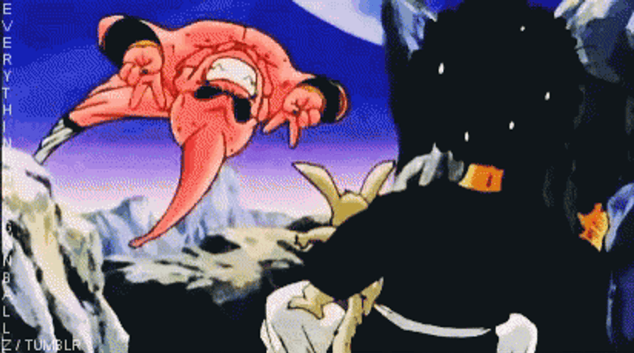 Kid Buu Peace Sign GIF