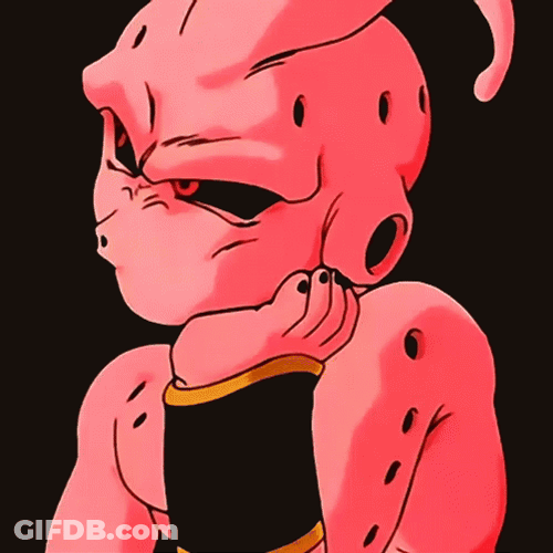 Kid Buu Whistling GIF