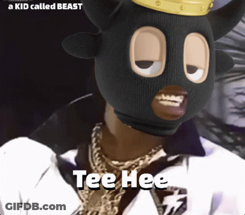 Kid Called Beast Wearing Black Mask With Horns GIF