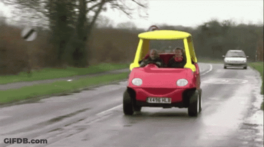 Kid Car Crash No Break GIF