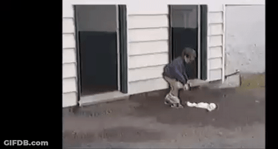 Kid Chase My Precious Toilet Paper GIF