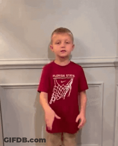 Kid Cheering Go Noles Fsu Team GIF