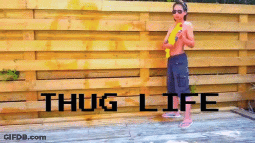 Kid Colorful Thug LIfe GIF