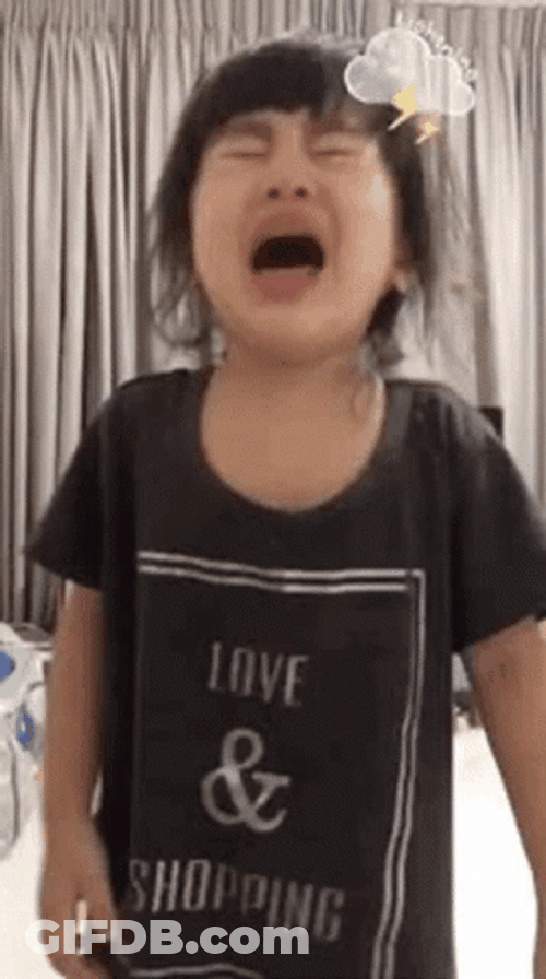 Kid Crying In The Corner GIF