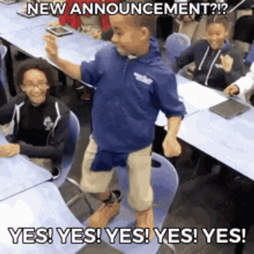 Kid Dancing New Announcement Yes Yes Yes GIF