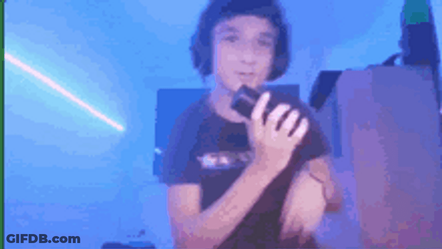 Kid Doing Rap In His Studio GIF